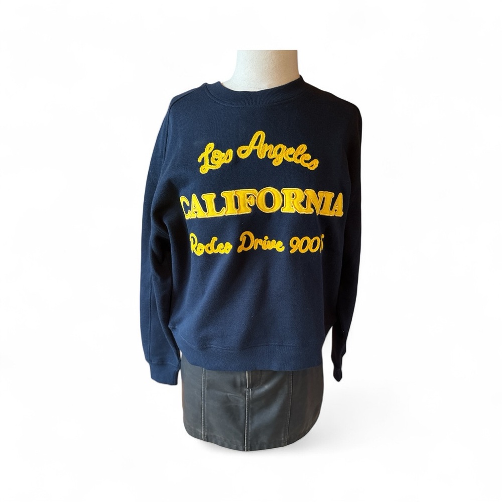 California Navy Crew Neck Sweater